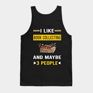 3 People Book Collecting Books Bibliophile Tank Top